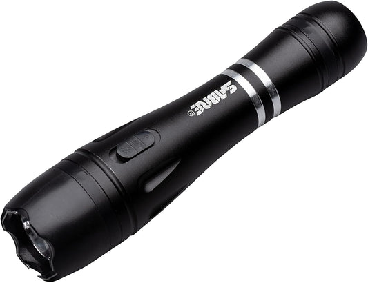 SABRE 2-in-1 Tactical Stun Gun with LED Flashlight, Self Defense Stun Gun with 2.517 µC Charge Produces Intolerable Pain, 130 Lumen LED Light, Safety Switch, Belt Holster, Rechargeable Battery