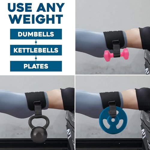 ELITE ECOMMERCE Hip Thrust Belt Exercise - Heavy Duty Exercise Belt for Weights, Dumbbells, Kettlebells, and Plates - Supports Up to 400 lbs. - Adjustable, Comfortable, and Durable Fitness Equipment