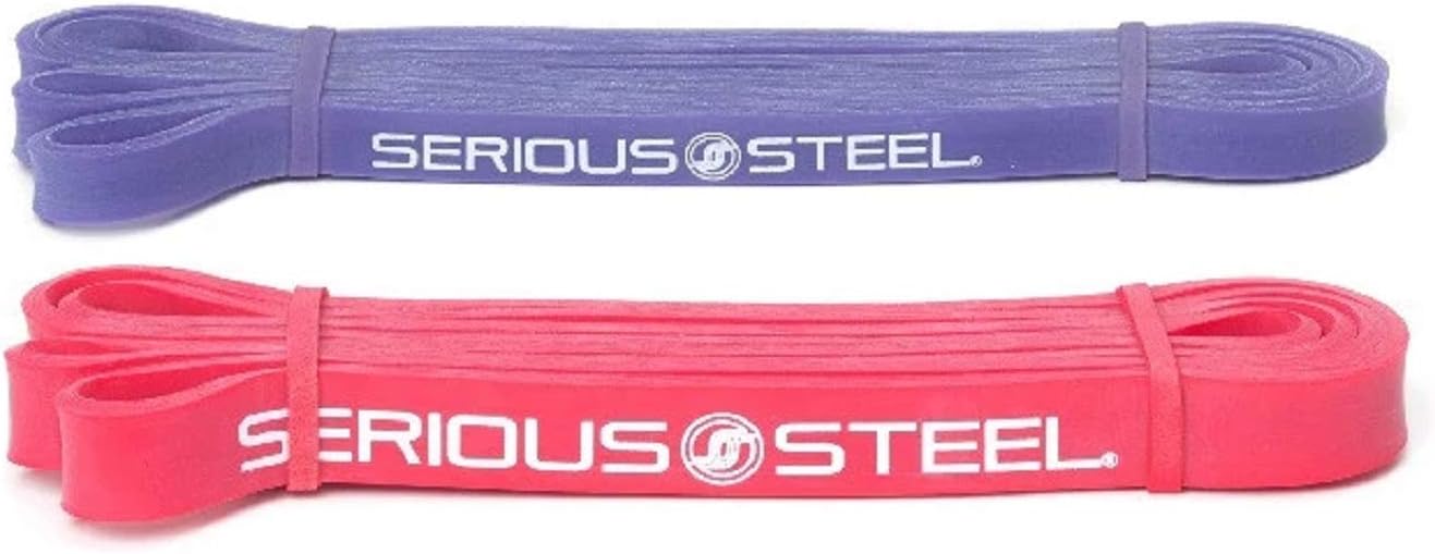 Serious Steel 41" Assisted Pull-up Band, Heavy Duty Resistance Band Sets, Stretching, Powerlifting, Resistance Training and Pull Up Assistance Bands