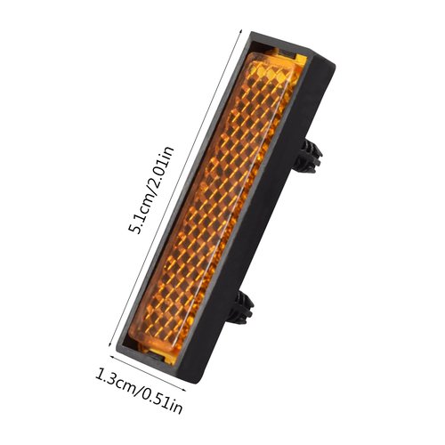 EINCORN 8Pcs Cycling Foot Pedal Reflector Bicycles Pedal Reflector Night Cycling Bike Warning Reflective Bike Reflectors
