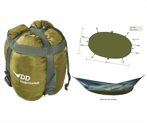 Lightweight DD Hammocks Underblanket - Portable Underquilt for 23°F Winter Camping