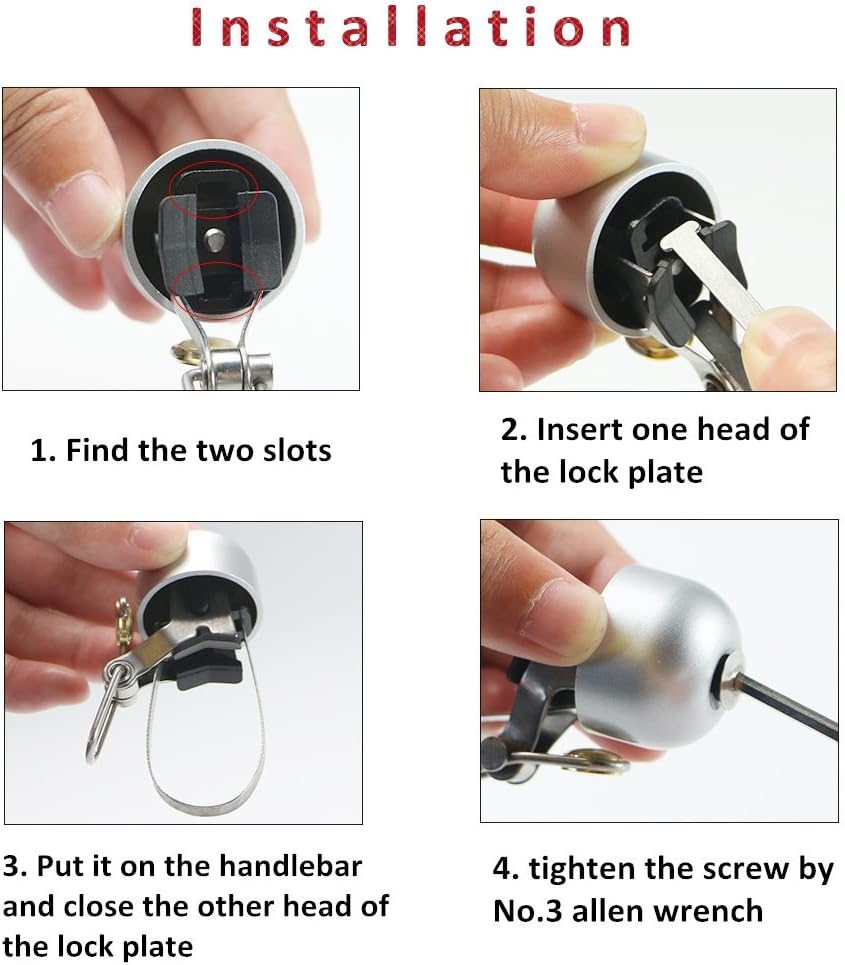 Pioneeryao Bell for Bike, Bike Bicycle Bell for Road Bike Mountain Bike BMX Bikes (Copper Brown)