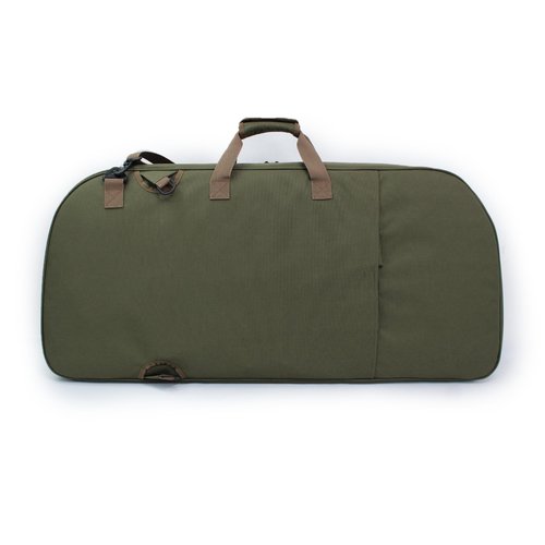 BOW CREW Cruiser Bow Case | Features Comfortable Carrying Options & Spacious Interior with Multiple Accessory Pockets | Durable, Lightweight Archery Case Protection for Your Bow | Moss Green