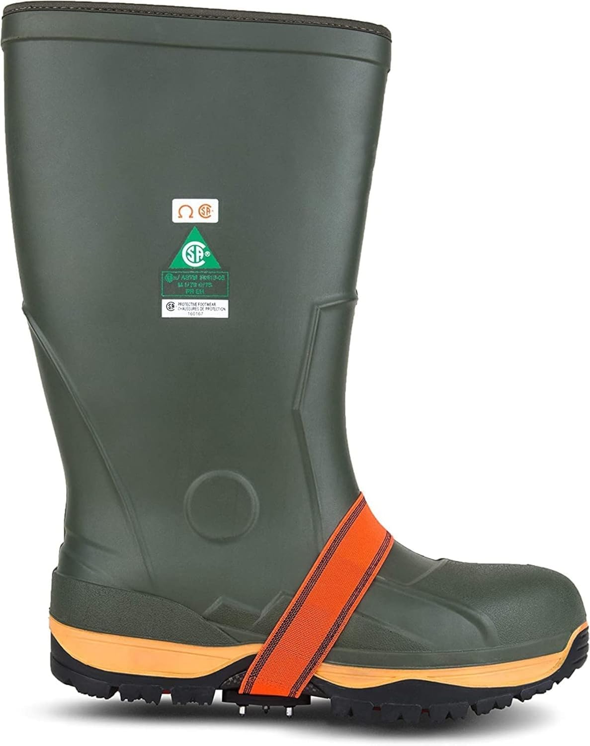 K1 Mid-Sole Ice Cleats for Men & Women - Rotatable Traction Aids For Winter Snow - Hi Vis - Low Profile