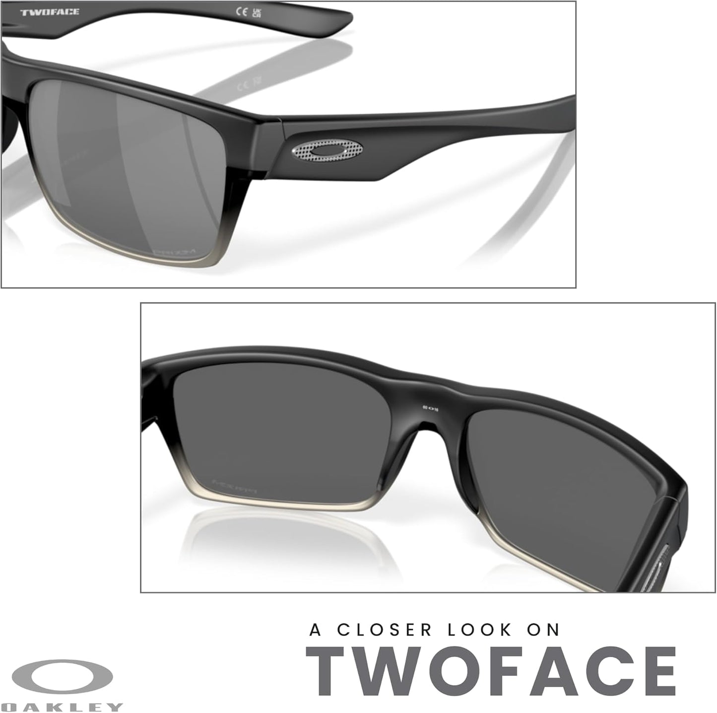 OAKLEY Twoface OO9189 Square Sunglasses For Men+ Bundle Accessory Leash Kit, Microfiber Pouch