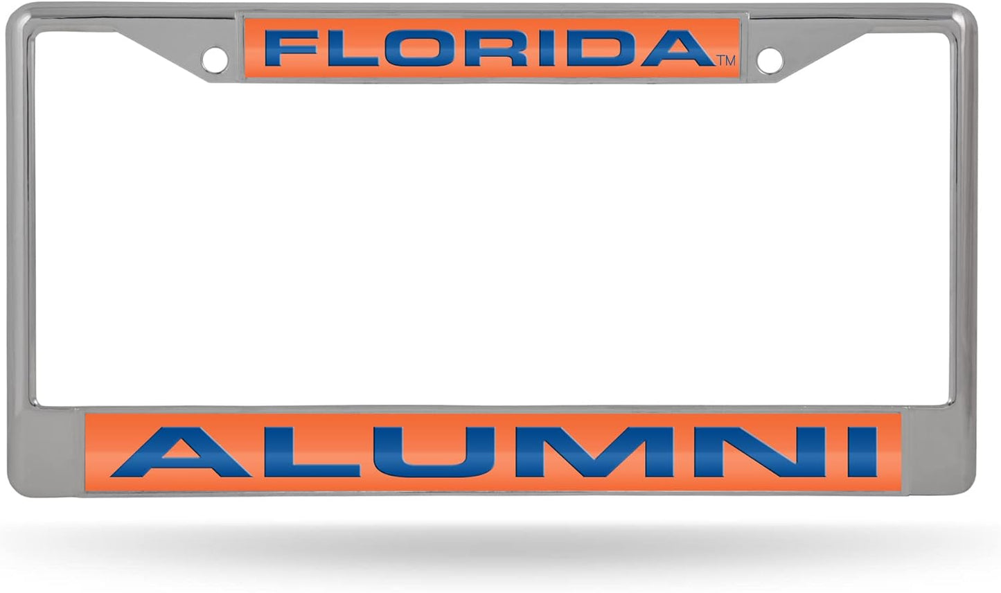 Rico Industries NCAA Unisex-Adult Laser Cut Inlaid Standard Chrome License Plate Frame