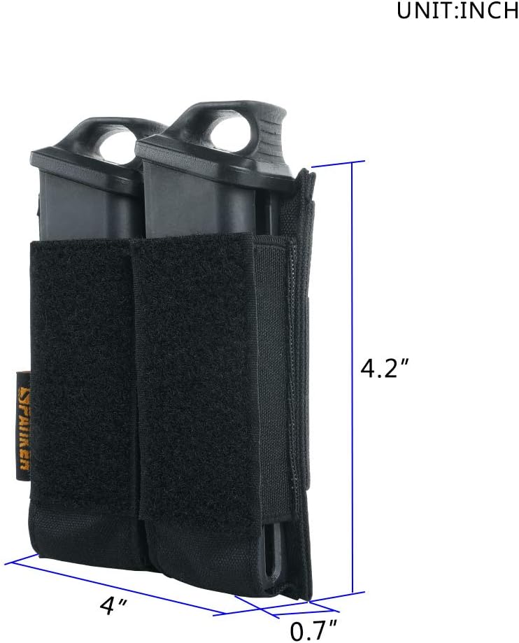 EXCELLENT ELITE SPANKER Tactical Open Top Double/Triple Pistol Mag Pouch for Glock M1911 92F Magazines 40mm Grenade