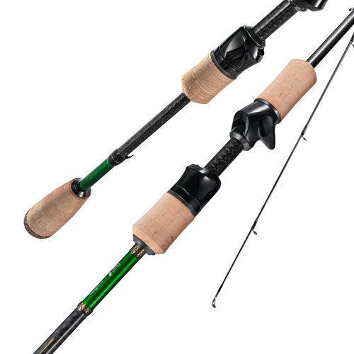 HANDING M1 Trout Fishing Rod 6'6'' BFS Casting Rod with Fast Action 30T+24T Carbon Fiber SEAGUIDE RA Guide Rings for Larger Trout Crappie Bluegill White Bass Smallmouth Bass Yellow Perch