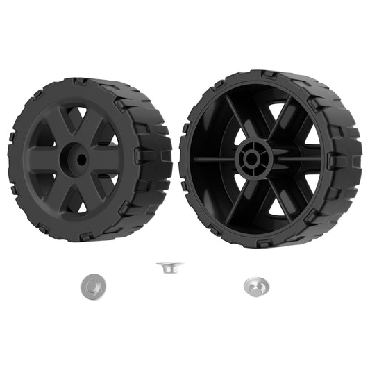 4-inch Black High-Strength Silent Wheels for cooler, Compatible with Igloo 5 Gal Beverage Rollers、Ice Cube 60/70 Qt Rollers coolers -2 Pack