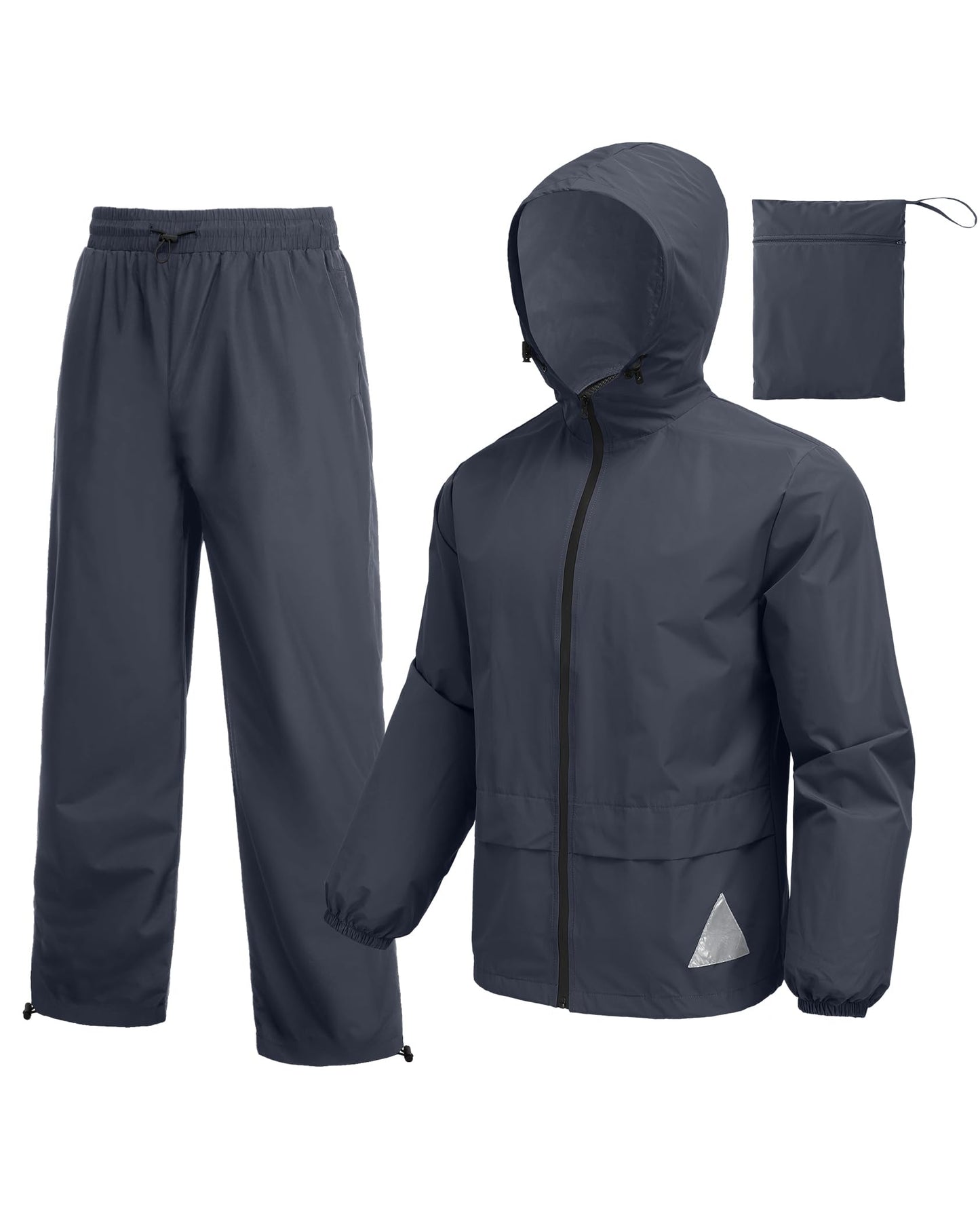 COOFANDY Rain Gear for Men Waterproof Lightweight Rain Coat Breathable Rain Jackets with Hood