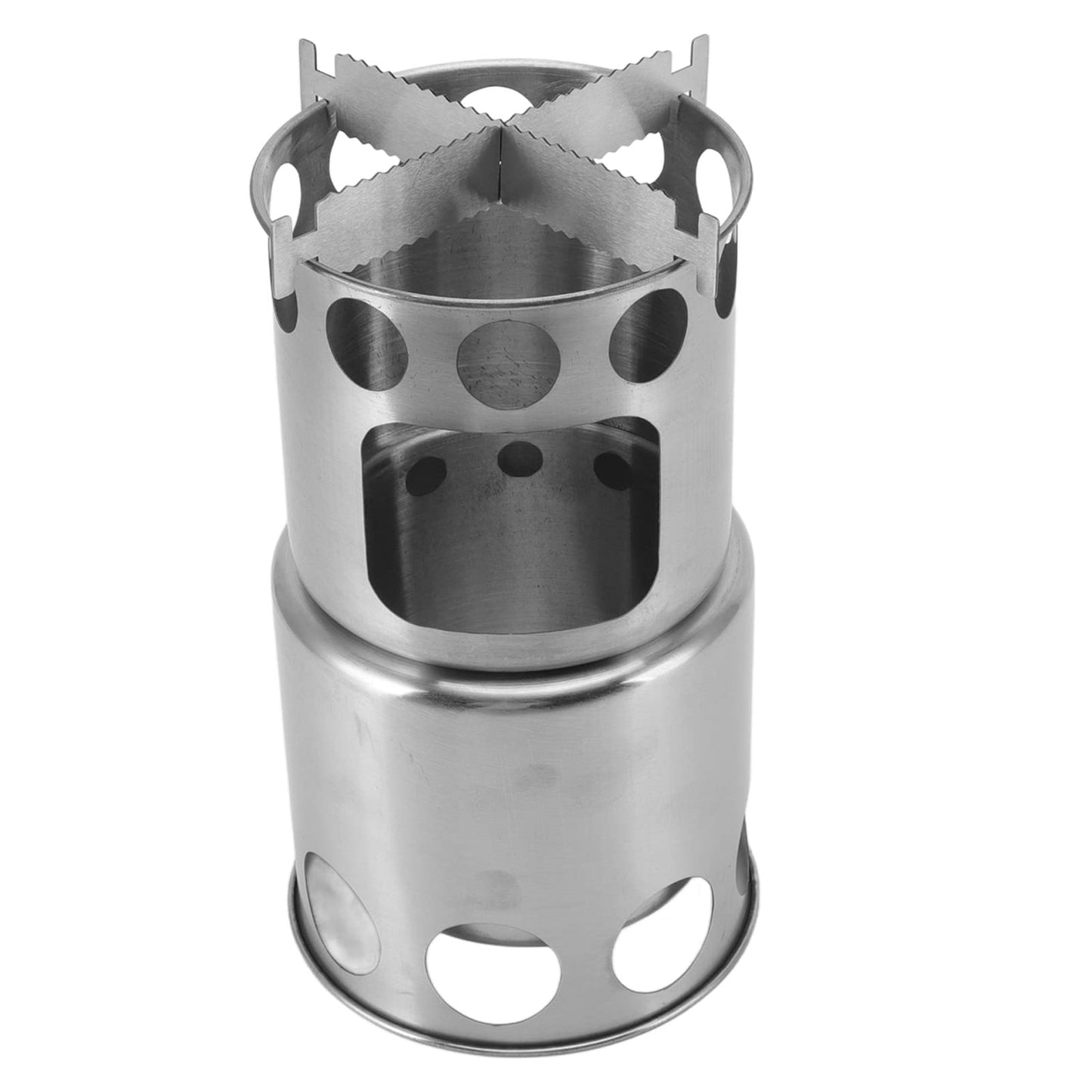 Glomora Wood Burning Camp Stove, Camp Wood Stove Portable Foldable,with Outdoor Camping Stove (5 Pieces) and Storage Bag, for Outdoor Hiking Picnic BBQ