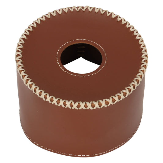 HEITIGN Camping Gas Protective Cover PU Leather Fuel Cylinder Canister Storage Cover Bag for Outdoor Camping (Dark Brown)