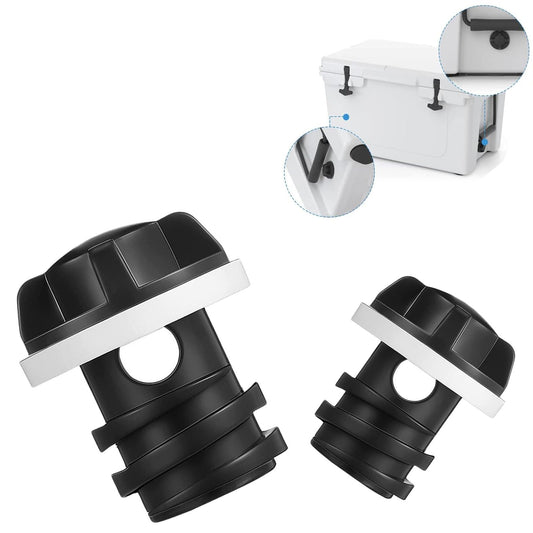Cooler Drain Plug for Yeti Cooler Plug Replacement Accessories for Yeti, Cooler Wheels Compatible with Most Rotomolded Coolers Including Most Major Brands Drain Plugs with Leak-Proof Design (2)