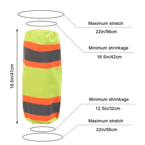AYKRM Yellow High Vis Reflective unisex-adult work leg gaiters