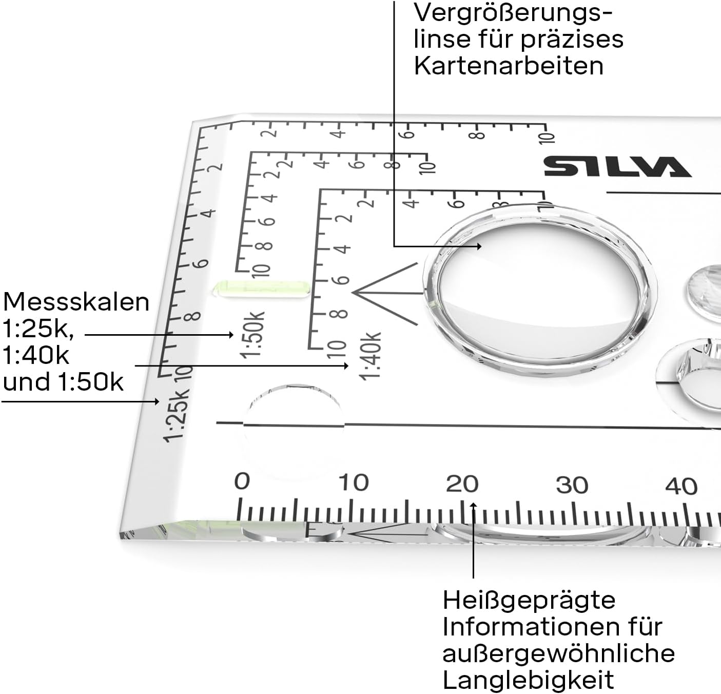Silva Expedition 4 Rotatable Compass - 1:25k, 1:40k, 1:50k Scales - Advanced Navigation for Professionals - Hiking Compass