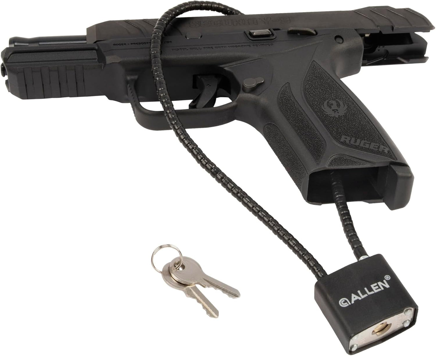 Allen Cable Gun Lock for Shotguns, Rifles & Handguns (2 Keys)