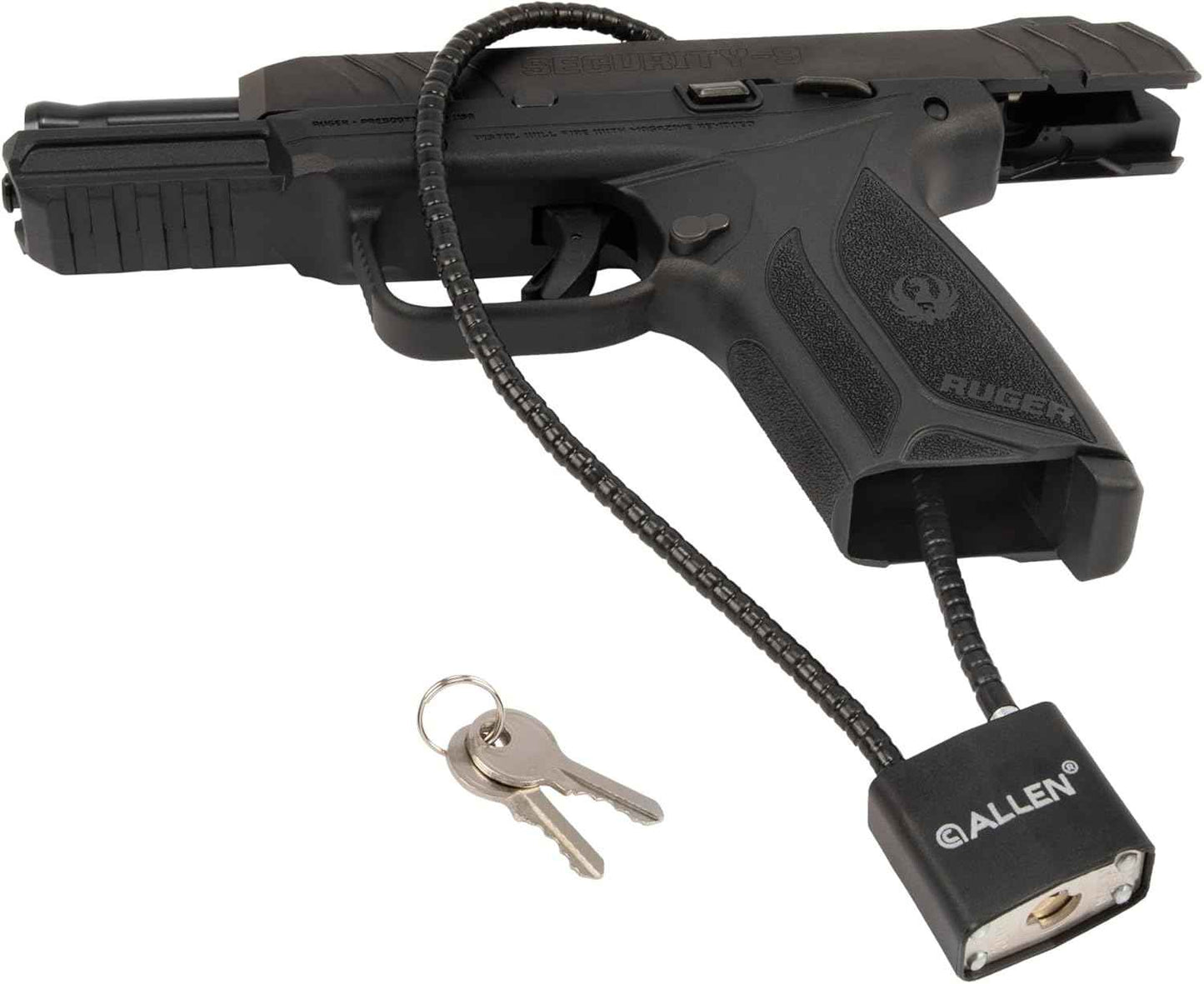 Allen Cable Gun Lock for Shotguns, Rifles & Handguns - Secure with 2 Keys
