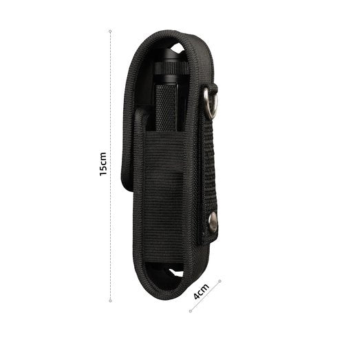 Wurkkos Flashlight Holster LED Tactical Flash Light Nylon Pouch Holder Belt Adjustable Heavy Duty Flashlight Carry Case 5.5"x1.2" for TD04/FC11/HD15/TS21/HD20/FC12