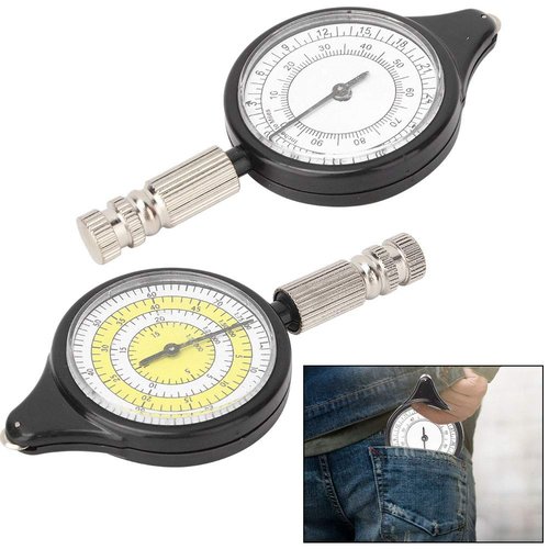 MOUMOUTEN Map Measurer, Old Fashioned Mini Outdoor Map Measurer Distance Caculator Mapping Tool, Measures The Distance Between 2 Points in Map, for Hiking, Camping, Traveling