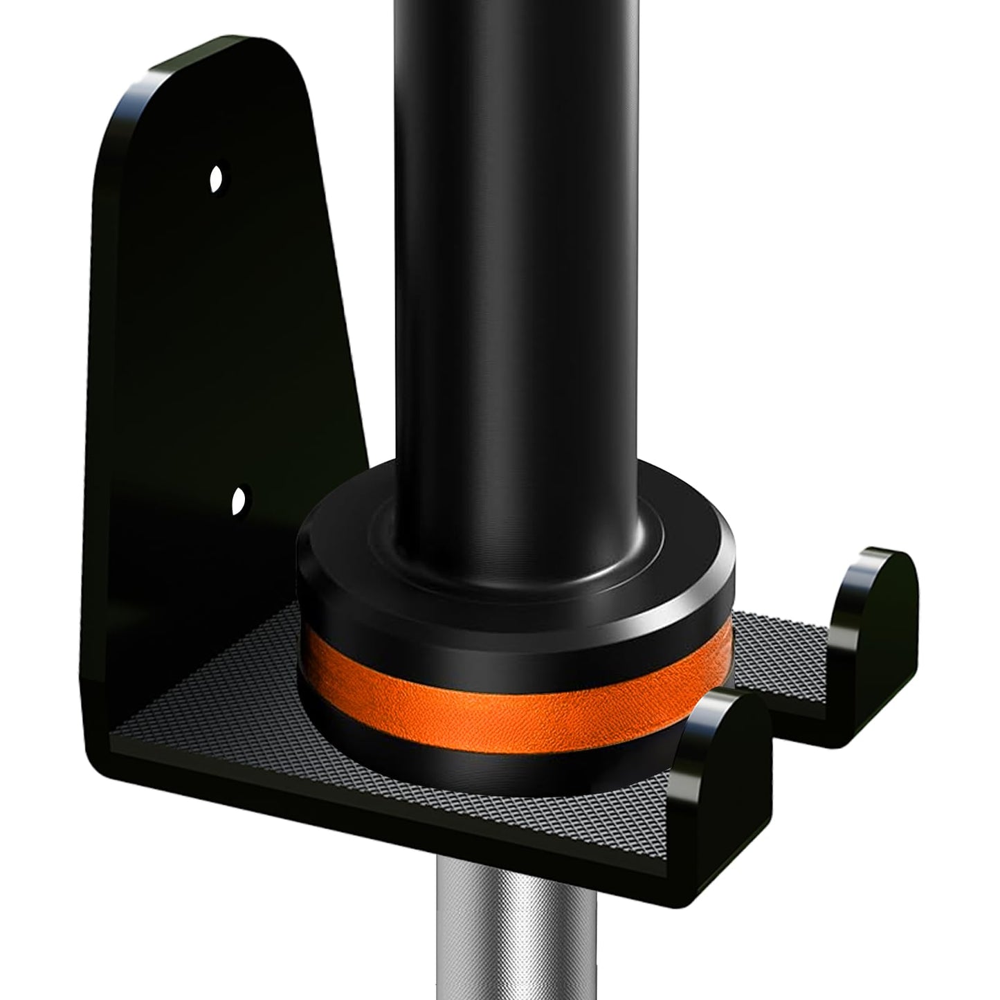 Fitarc Barbell Wall Mounted Barbell Hanger for 33mm Bar，Olympic Barbell Holder,Hanging Barbell Rack for Home Gym,Free Weight Racks,Home & Gym Bar Wall Rack to Saving Space (1 HOOK)