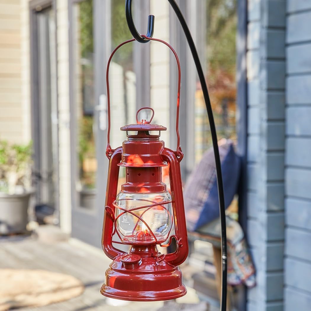 Outdoor Kerosene Fuel Lantern, German Made Weather Resistant Baby Special 276 Galvanized Hurricane Lamp for Camping or Patio, 10 Inches, Bronze