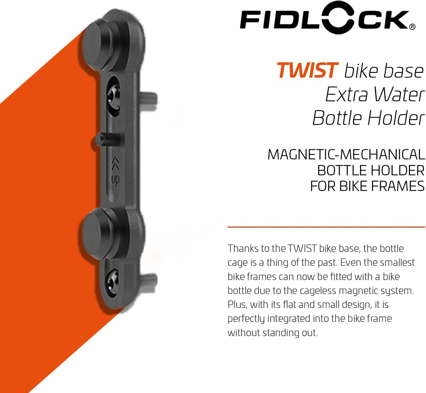 Fidlock Twist Bike Base - Extra Water Bottle Mount - Compatible with Twist Accessories