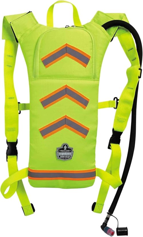 High Visibility Ergodyne Chill-Its 5155HV Hydration Pack - Low Profile, Orange