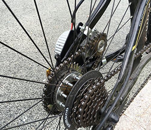 L-faster Bicycle Spoke Chain Wheel Bike Rear Wheel 32T Sprocket for Our Left Drive Motor Kit 16T Freewheel with Adapter for Motor MY1016Z