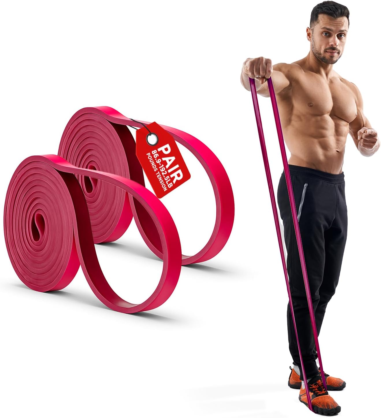 Pro Resistance Band for Core Stability & Flexibility - EliteFTS Portable & Joint-Friendly