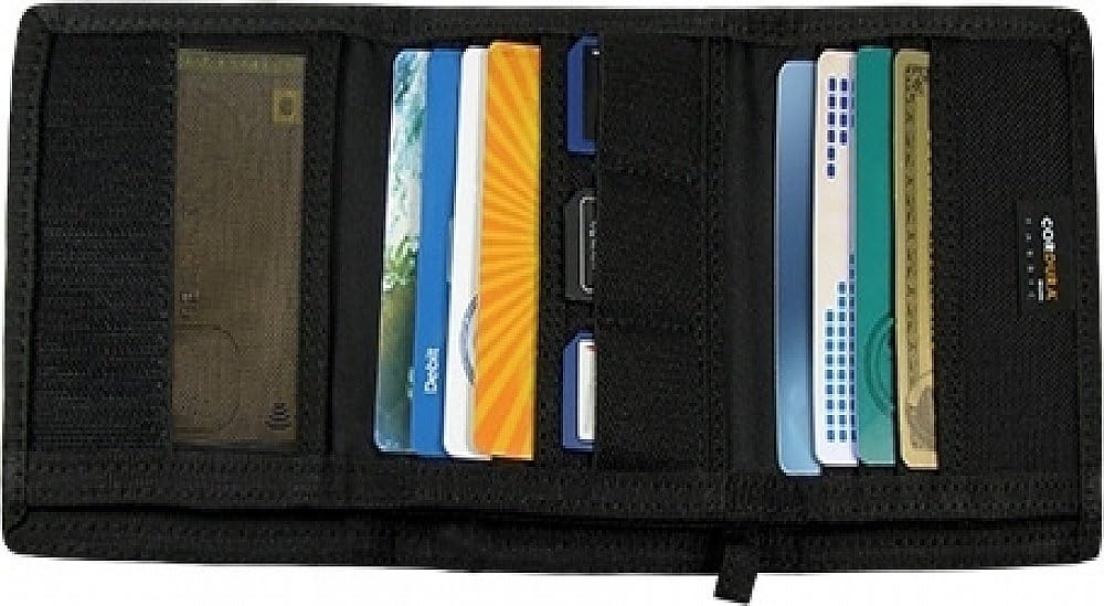 Rapdom Tactical Tactical Wallet, Thin Blue Line, Black, 4.75" x 3.5" x .75"