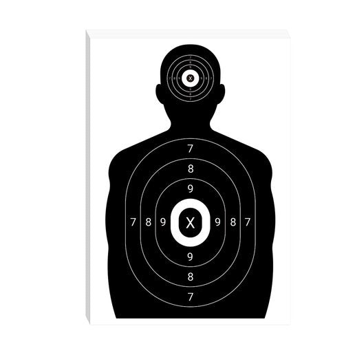 suituts 100 Pack 17" x 24.3" Paper Shooting Targets for Range, Bulk Silhouette Target Paper Gun Targets for Shooting Outdoor Indoor