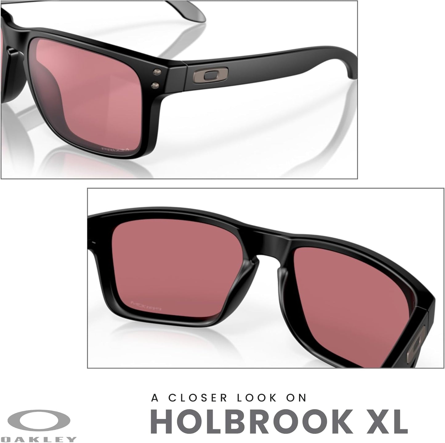 OAKLEY Holbrook OO9102 Square Sunglasses for Men+ Bundle Accessory Leash Kit, Microfiber Pouch