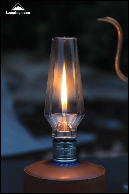 CAMPINGMOON 1 1/4 Inch Camping Gas Latern Globe Hoya Lamp Replacement Globe Clear Glass 5 1/8 Inch Height T-1-BT