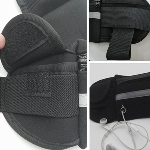candygirlft Slim Running Belt for Women Men,Runners Fanny Pack Phone Holder,Run Pouch Waist Belt for Workout Jogging,Money Belt Running Gift Gear Accessories(Black)