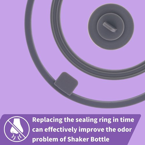 YINORD Gasket Replacement for VOLTRX Electric Protein Shaker Bottle, Shaker Bottle Gasket Silicone Sealing Ring Seal Parts Replacement,Compatible with VOLTRX USB Rechargeable Mixer Cup (7)