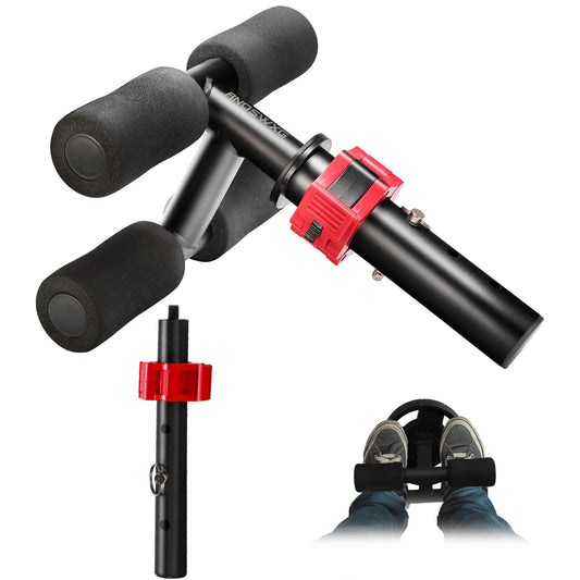 ANOSWXG Tib Bar, tibialis trainer, tibialis bar, Knees Over Toes Equipment for Strengthening Calves/Shins/Ankles, Fits 1" or 2" Olympic Weight Plates (Black)