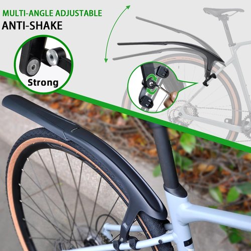 RBRL Bike Fender, Quick Release Bike fenders for Gravel and Road Bike, Adjustable Bicycle Fenders 28'', Full Cover Thicken & Widen, Rear Mud Guard for Tire Width: 28-45mm（Rear）