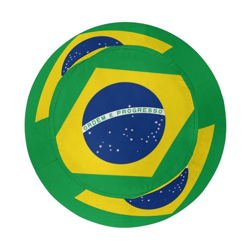 Soccer Brazil Hat Fisherman Bucket Hat, Summer Beach Sun Hat for Fans Gifts