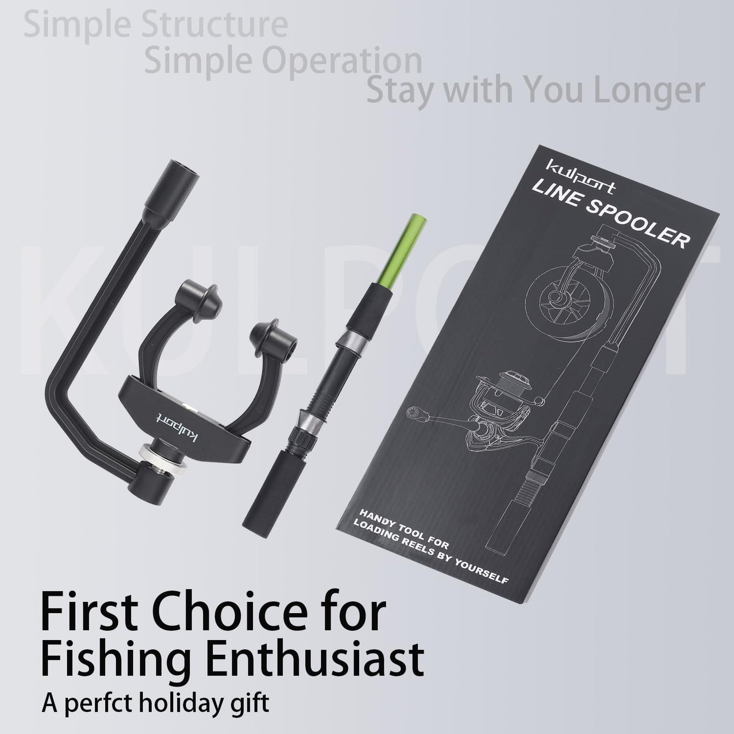 Fishing Line Spooler, No Line Twist, Adjustable line Winder, Portable for Spinning & Casting and Trolling Reel with Fishing Pliers