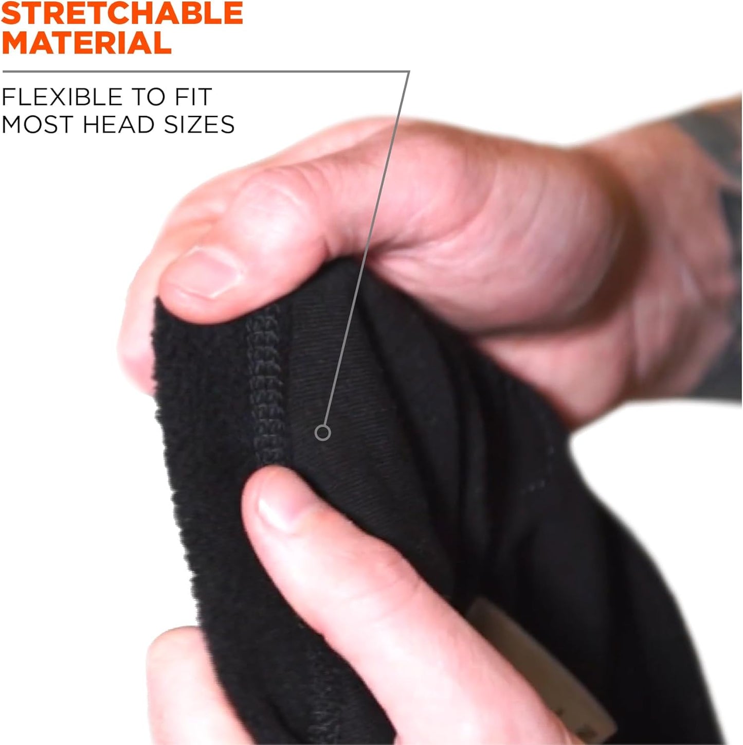 FR Rated Balaclava, Winter Face Mask, Thermal Fire Resistant Modacrylic Fleece, Ergodyne N-Ferno 6828,Black