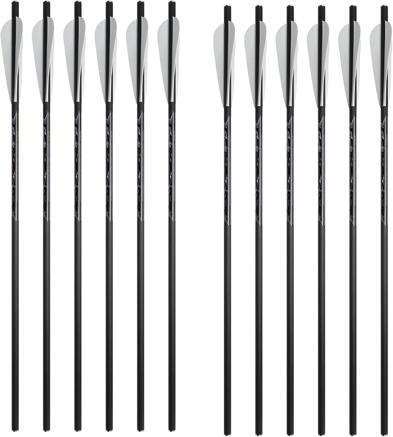 Excalibur Firebolt 20" Carbon/Illuminated Carbon Lightweight Crossbow Arrows for Use on EXO-Traditional Series Crossbows