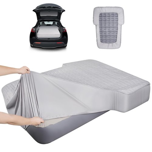 GOTIDY Full Sheets for Car Bed Air Mattress, Car Air Mattress Sheets for Car SUV Mattress Dirt Resistant, Ultra Soft TPU Waterproof (Grey)