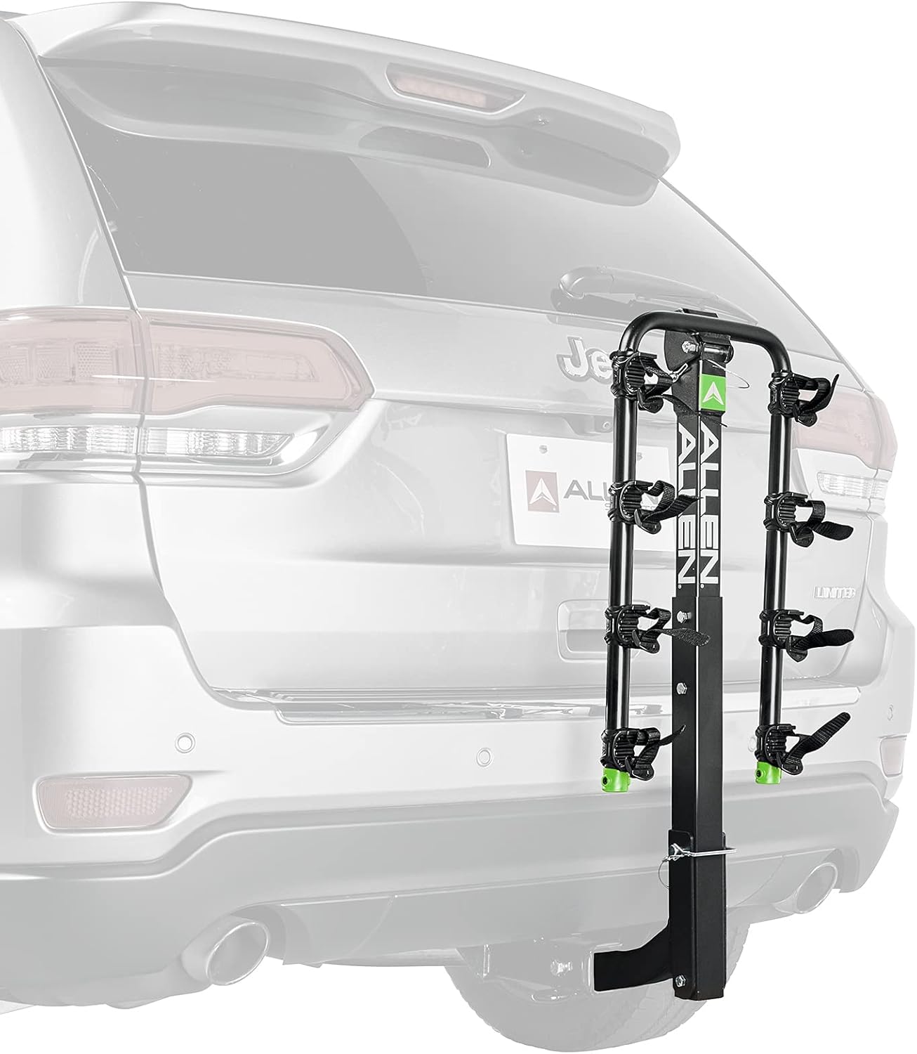 Allen Sports Deluxe Locking Quick Release 4-Bike Carrier for 2 Inch Hitch, Model 542QR, Black
