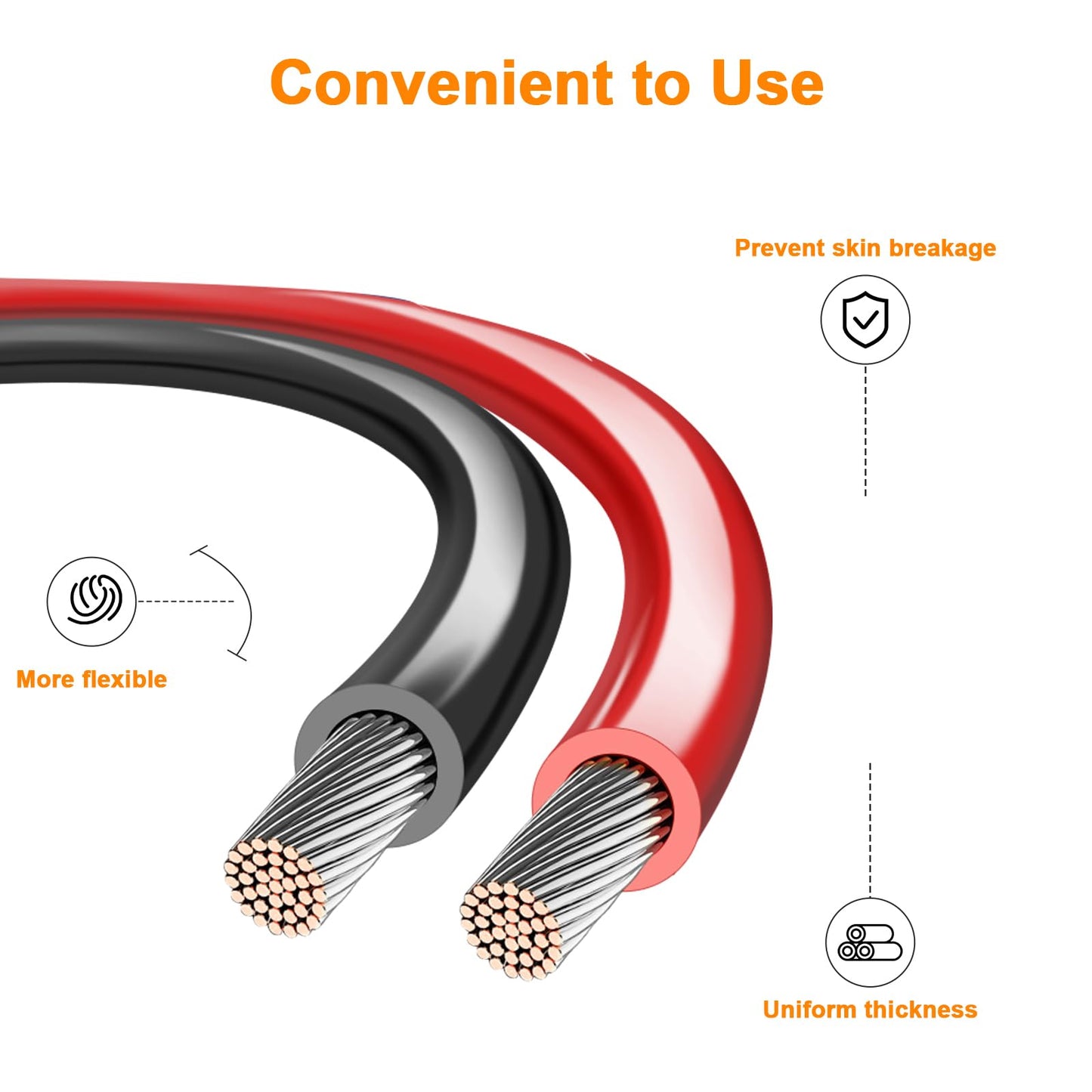 VIABRICO 10 Gauge Wire, for Automotive Power/Ground, Battery Cable, Car Audio, RV, Amp, CCA, Automotive Wire, Amp Kit, Battery Cables, Wiring Kit, (30 feet Each- Black/Red)