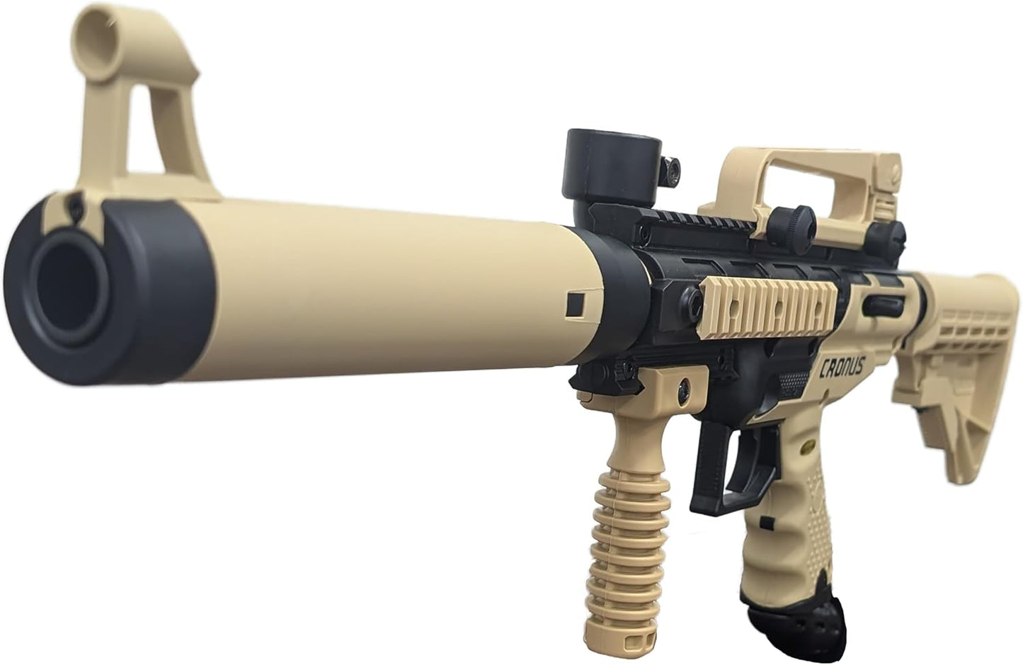 Tippmann Cronus Tactical Semi Auto Paintball Marker Gun, Black and Tan