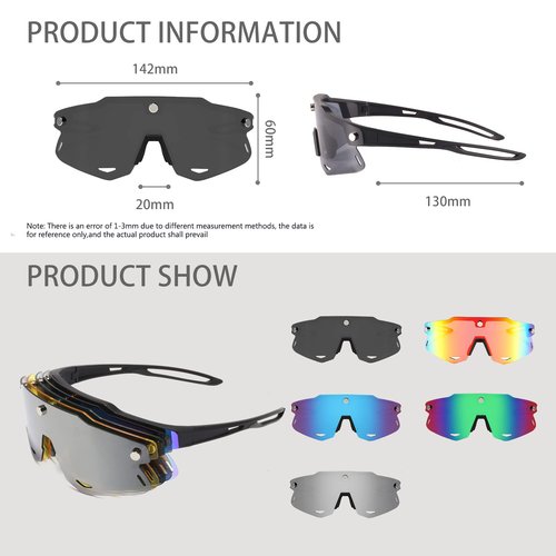 MALIDAK Mens Womens Sunglasses UV400 Protection Sports Magnetic Shades for Cycling, Running, Baseball, Fishing