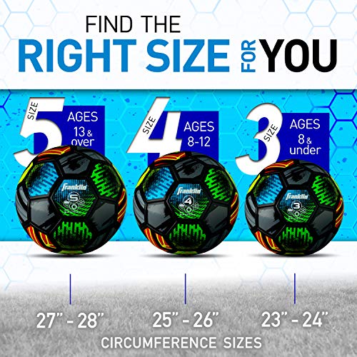 Soccer Ball Size 4 with Air Pump - Youth Training and Practice Soccer Ball