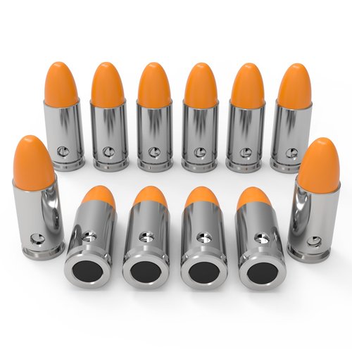GORTAR 9mm Snap Caps Training Dummy Rounds Practice Safe Loading Firing Close to Real Weight -12 Pcs