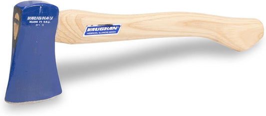 VAUGHAN Sportsman Camp Axe, Made in The USA, Fits in Tackle Box, 10 Inch Hickory Handle, VN33301