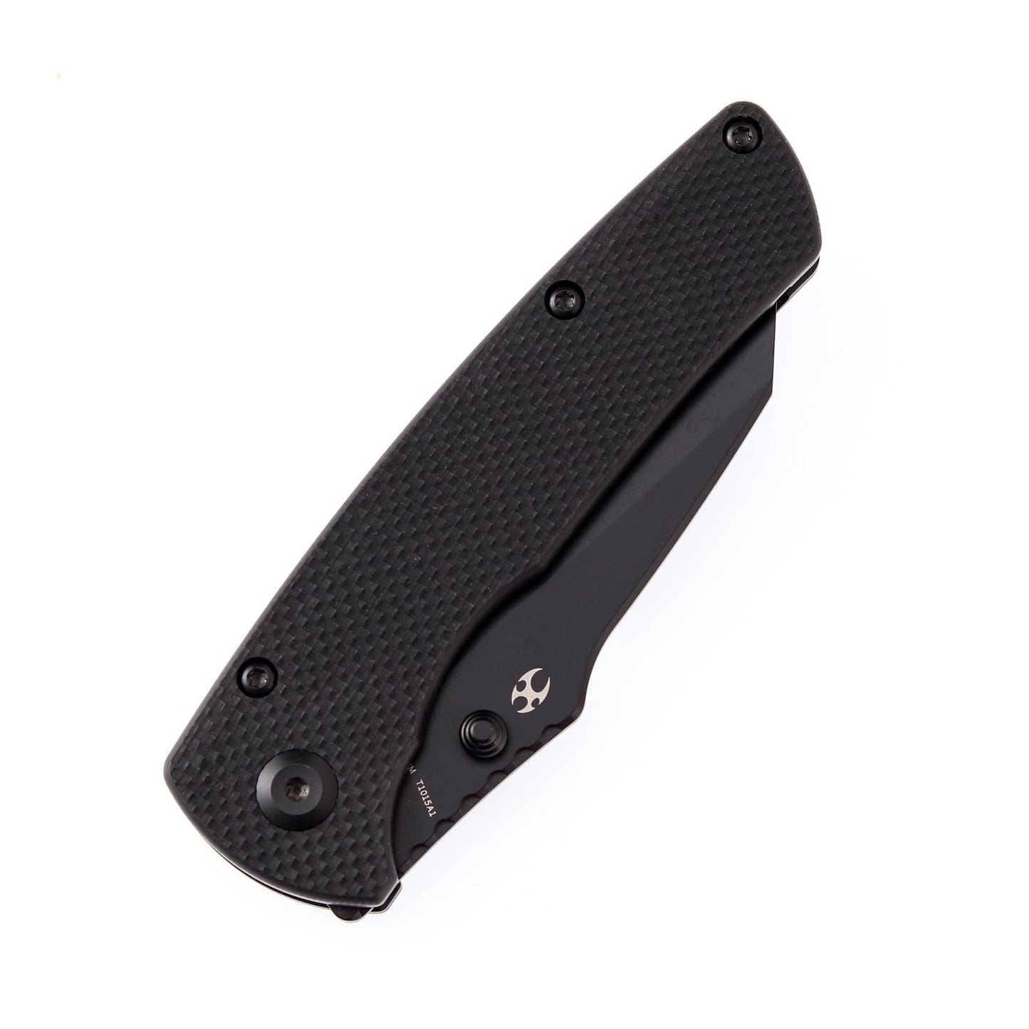 KANSEPT Main Street 7.92in Folding Pocket Knives with 3.36in Stonewashed 154CM Wharncliffe Blade and Black G10 Handle for Outdoor, Tactical, Survival, Folding Knife Camping Hunting T1015B4